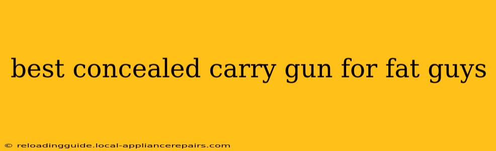 best concealed carry gun for fat guys