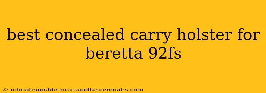 best concealed carry holster for beretta 92fs