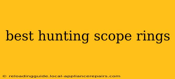 best hunting scope rings