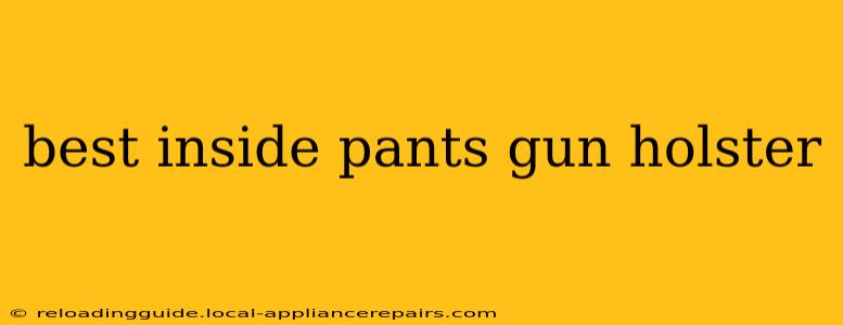 best inside pants gun holster