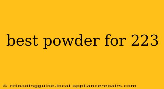 best powder for 223