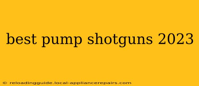 best pump shotguns 2023