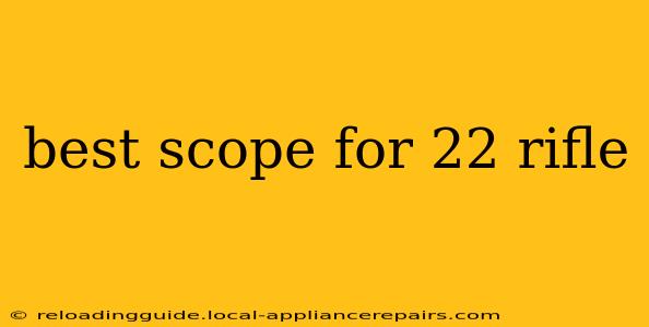 best scope for 22 rifle