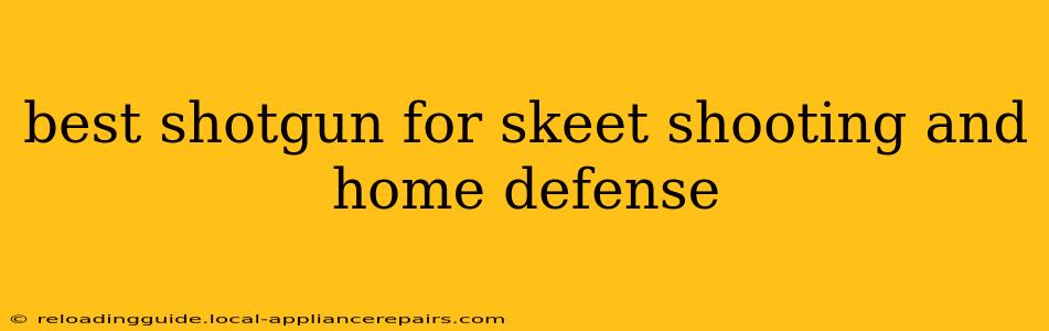 best shotgun for skeet shooting and home defense