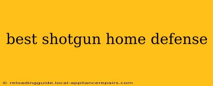 best shotgun home defense