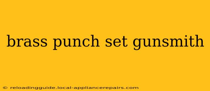 brass punch set gunsmith