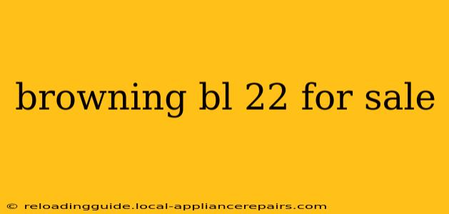 browning bl 22 for sale