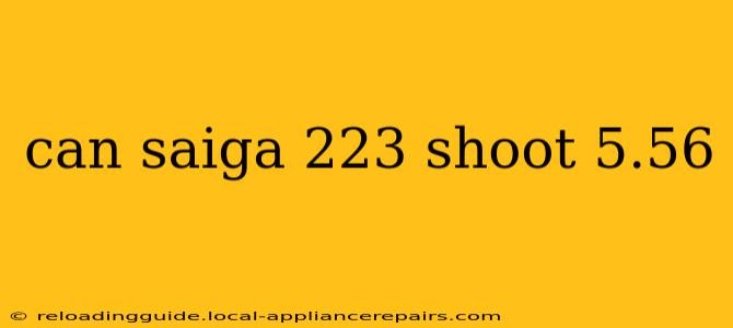 can saiga 223 shoot 5.56