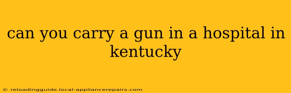 can you carry a gun in a hospital in kentucky