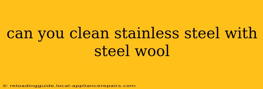 can you clean stainless steel with steel wool