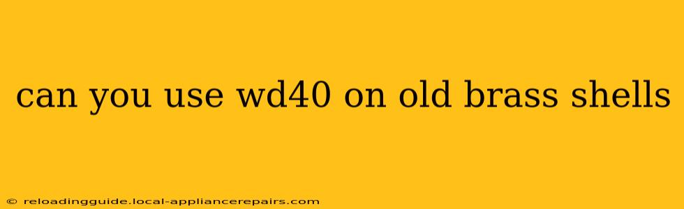 can you use wd40 on old brass shells