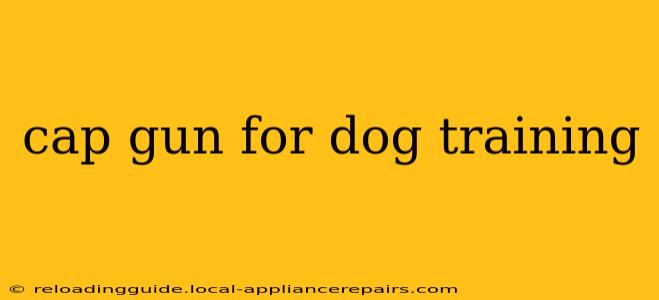 cap gun for dog training