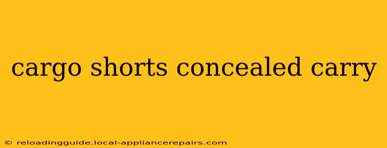 cargo shorts concealed carry