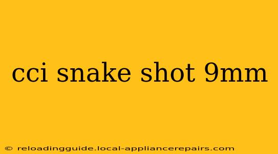 cci snake shot 9mm