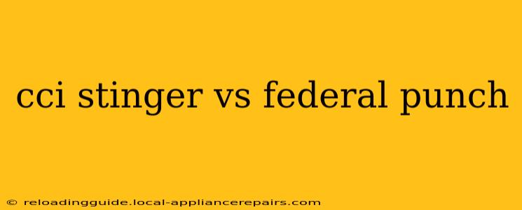 cci stinger vs federal punch