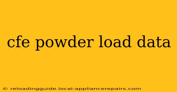 cfe powder load data