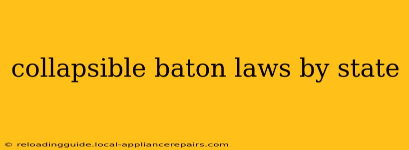 collapsible baton laws by state