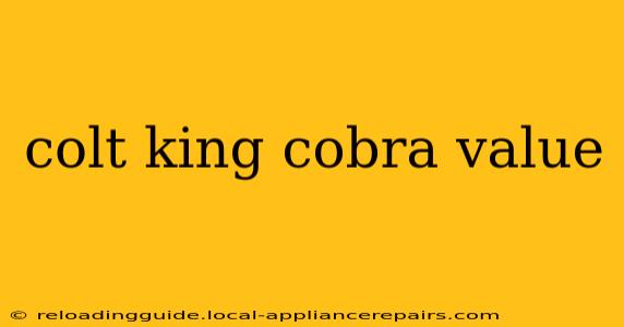 colt king cobra value