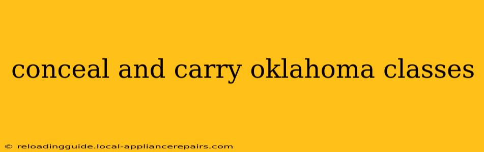 conceal and carry oklahoma classes