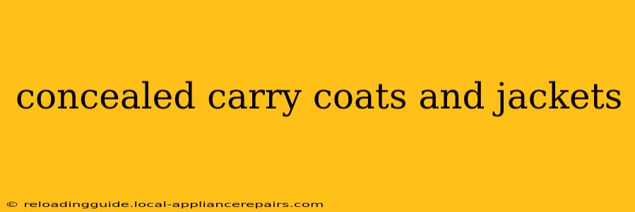 concealed carry coats and jackets