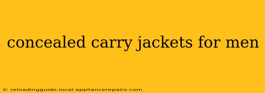 concealed carry jackets for men