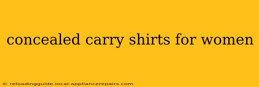 concealed carry shirts for women