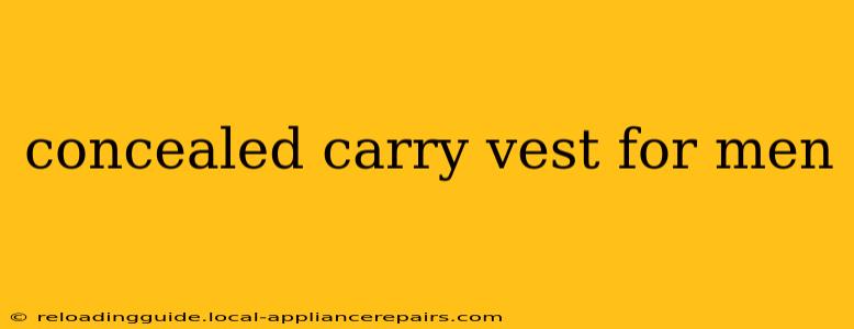 concealed carry vest for men