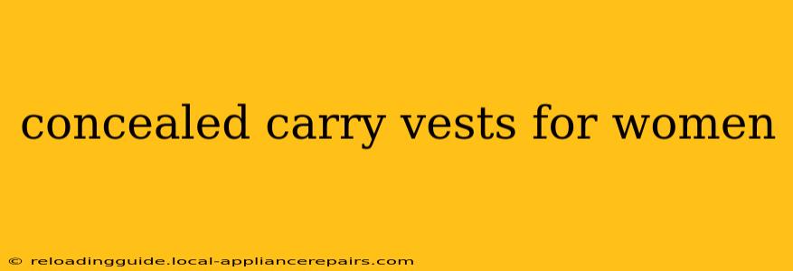 concealed carry vests for women