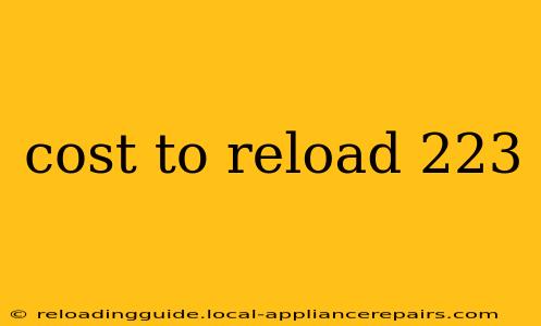 cost to reload 223