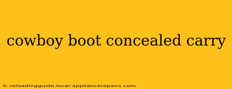 cowboy boot concealed carry