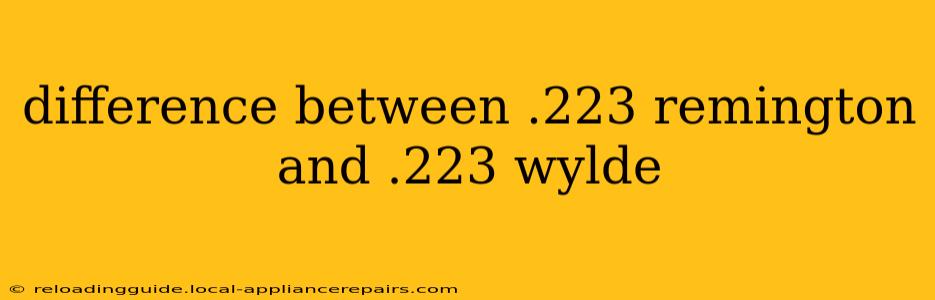 difference between .223 remington and .223 wylde