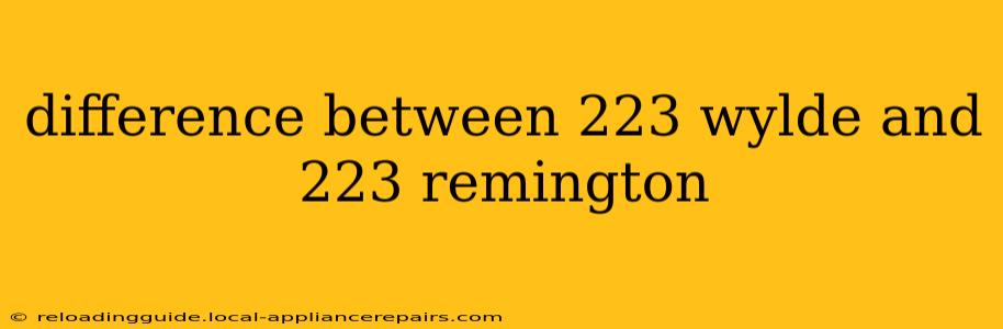 difference between 223 wylde and 223 remington