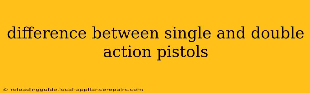 difference between single and double action pistols