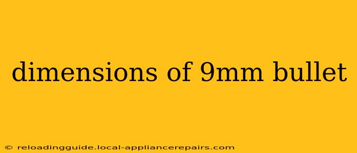 dimensions of 9mm bullet