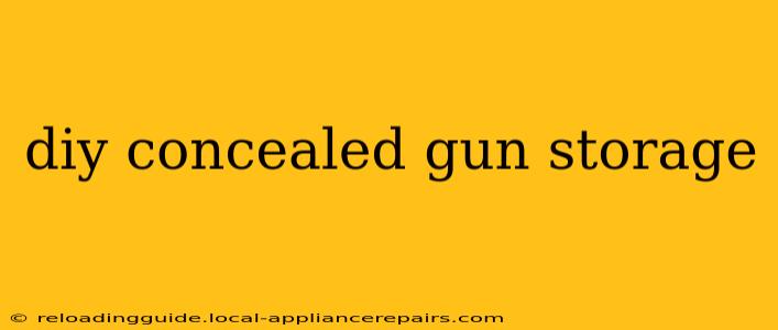 diy concealed gun storage