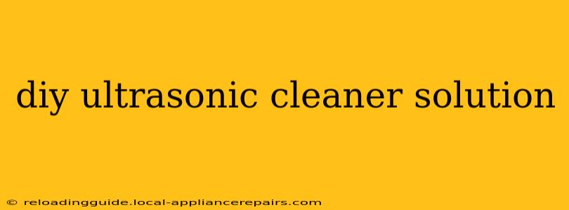 diy ultrasonic cleaner solution