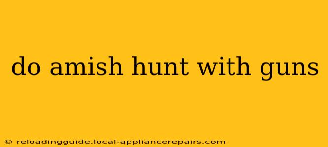 do amish hunt with guns