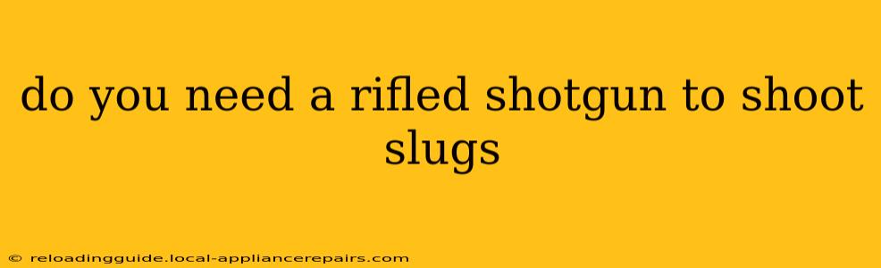 do you need a rifled shotgun to shoot slugs