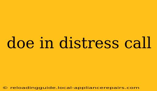 doe in distress call