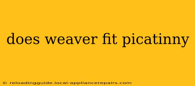 does weaver fit picatinny