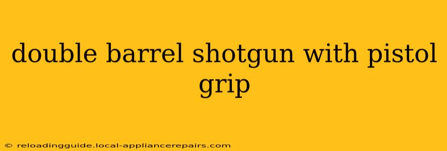 double barrel shotgun with pistol grip