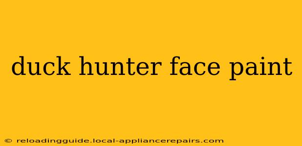 duck hunter face paint