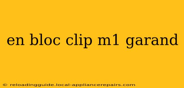 en bloc clip m1 garand