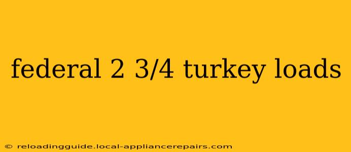 federal 2 3/4 turkey loads