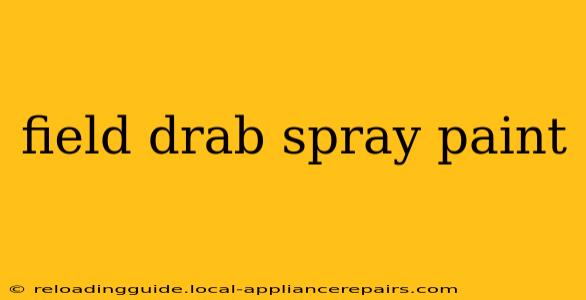 field drab spray paint