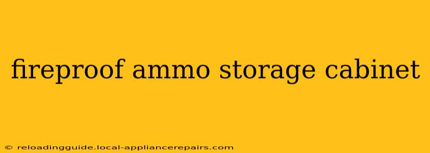 fireproof ammo storage cabinet