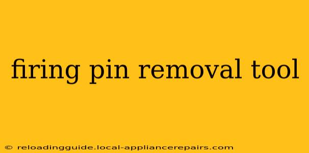 firing pin removal tool