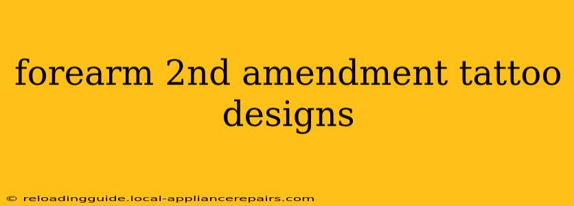 forearm 2nd amendment tattoo designs