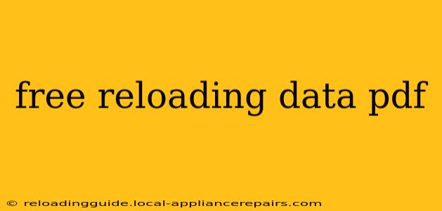 free reloading data pdf