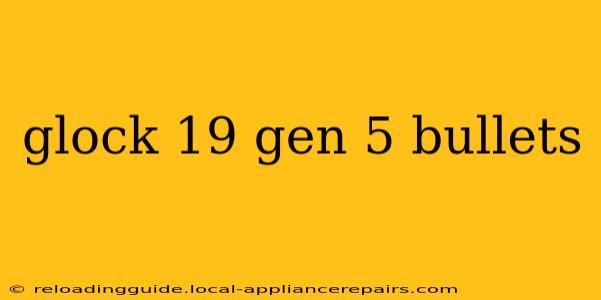 glock 19 gen 5 bullets